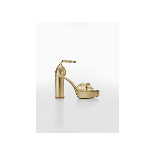 Mango Sandały Verti 57012510 Złoty Mango 39 MODIVO okazja