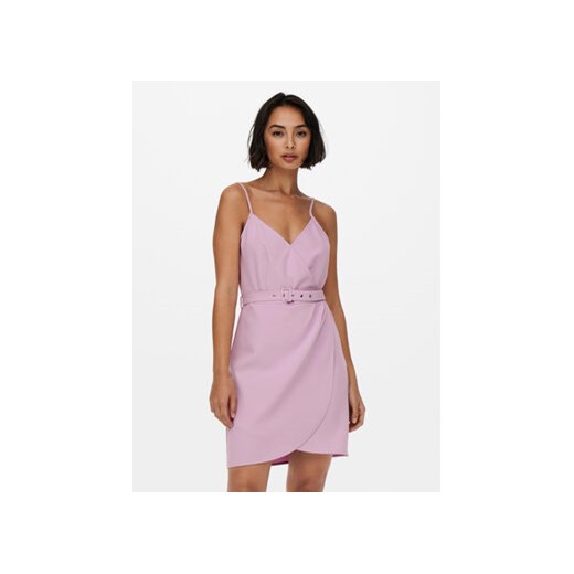 ONLY Sukienka letnia Berry 15257455 Różowy Regular Fit ze sklepu MODIVO w kategorii Sukienki - zdjęcie 168595287