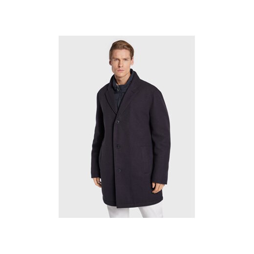 Pierre Cardin Płaszcz przejściowy 10042/000/0017 Granatowy Regular Fit ze sklepu MODIVO w kategorii Płaszcze męskie - zdjęcie 168595515