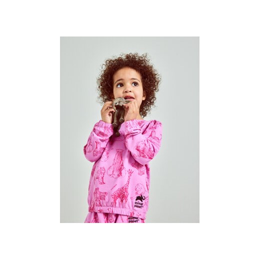 NAME IT Bluza 13212437 Różowy Regular Fit ze sklepu MODIVO w kategorii Bluzy i swetry - zdjęcie 168595687