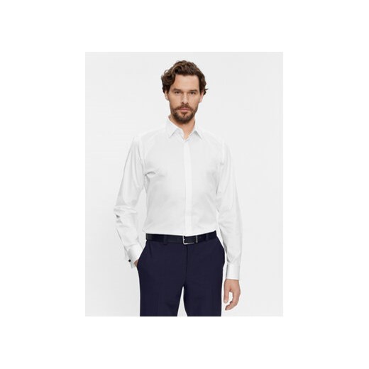 JOOP! Koszula 30035818 Biały Slim Fit ze sklepu MODIVO w kategorii Koszule męskie - zdjęcie 168595989