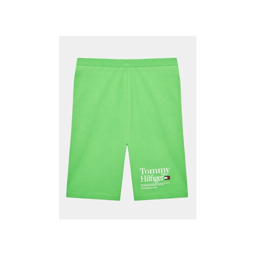 Tommy Hilfiger Szorty sportowe Timeless KG0KG07253 D Zielony Slim Fit ze sklepu MODIVO w kategorii Spodenki chłopięce - zdjęcie 168596149