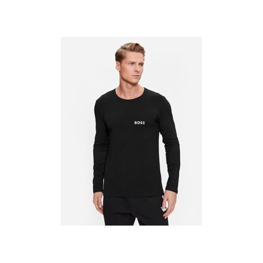 Boss Longsleeve Ls-Shirt Rn Infinity 50499357 Czarny Slim Fit ze sklepu MODIVO w kategorii T-shirty męskie - zdjęcie 168596266
