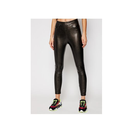 SPANX Spodnie skórzane Leather-Like Ankle 20282R Czarny Skinny Fit ze sklepu MODIVO w kategorii Spodnie damskie - zdjęcie 168596357