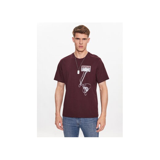 Levi's® T-Shirt 16143-1011 Bordowy Relaxed Fit M MODIVO