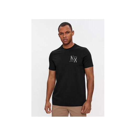 Armani Exchange T-Shirt 3DZTHQ ZJ9AZ 1200 Czarny Regular Fit ze sklepu MODIVO w kategorii T-shirty męskie - zdjęcie 168596636