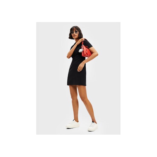 Desigual Sukienka codzienna Keira 22WWVW46 Czarny Slim Fit ze sklepu MODIVO w kategorii Sukienki - zdjęcie 168596869