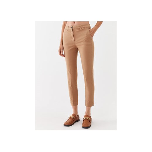 Marella Spodnie materiałowe Rapid 2331361237200 Brązowy Regular Fit ze sklepu MODIVO w kategorii Spodnie damskie - zdjęcie 168597185
