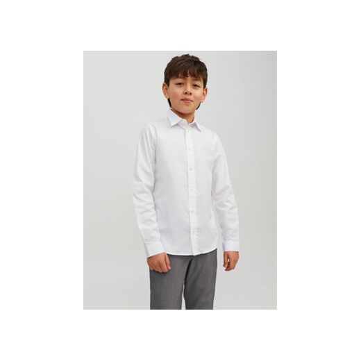 Jack&Jones Junior Koszula 12223343 Biały Regular Fit ze sklepu MODIVO w kategorii Koszule chłopięce - zdjęcie 168597337