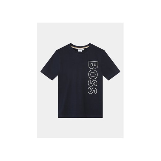 Boss T-Shirt J25O66 S Granatowy Regular Fit ze sklepu MODIVO w kategorii T-shirty chłopięce - zdjęcie 168597349