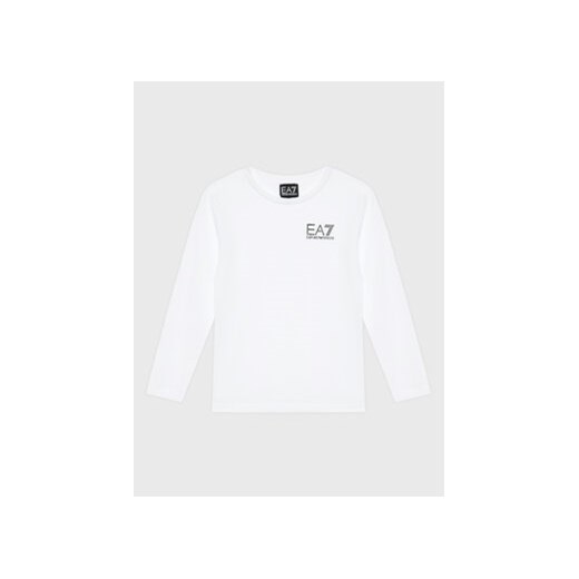 EA7 Emporio Armani Bluzka 8NBT52 BJ02Z 1100 Biały Regular Fit ze sklepu MODIVO w kategorii T-shirty chłopięce - zdjęcie 168597505