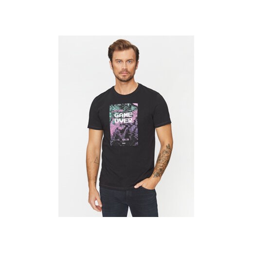 Boss T-Shirt Temessage 50503552 Czarny Regular Fit ze sklepu MODIVO w kategorii T-shirty męskie - zdjęcie 168597508