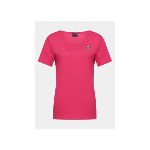 Le Coq Sportif T-Shirt 2320631 Różowy Regular Fit ze sklepu MODIVO w kategorii Bluzki damskie - zdjęcie 168597776