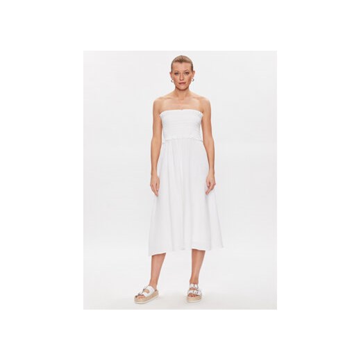 Seafolly Sukienka plażowa 54880-DR Biały ze sklepu MODIVO w kategorii Odzież plażowa - zdjęcie 168597877
