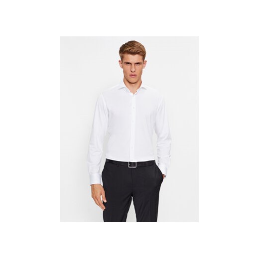 Boss Koszula P-Hank-Spread-C1-222 50503533 Biały Slim Fit ze sklepu MODIVO w kategorii Koszule męskie - zdjęcie 168598468