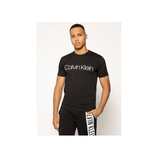 Calvin Klein T-Shirt Logo K10K104063 Czarny Regular Fit ze sklepu MODIVO w kategorii T-shirty męskie - zdjęcie 168598529