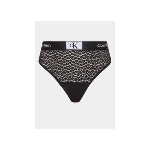 Calvin Klein Underwear Stringi 000QF7235E Czarny ze sklepu MODIVO w kategorii Majtki damskie - zdjęcie 168598589