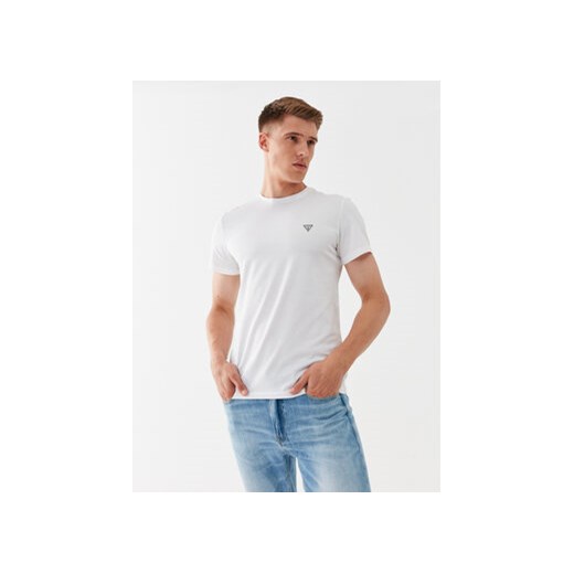 Guess T-Shirt U97M00 K6YW1 Biały Slim Fit Guess XXL okazyjna cena MODIVO