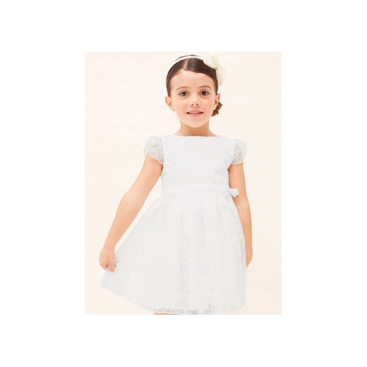 Mayoral Sukienka elegancka 3911 Biały ze sklepu MODIVO w kategorii Sukienki dziewczęce - zdjęcie 168598939