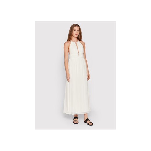 Patrizia Pepe Sukienka letnia 2A2360/A061-W146 Biały Regular Fit ze sklepu MODIVO w kategorii Sukienki - zdjęcie 168599069