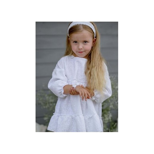 Jamiks Sukienka letnia SCARLETT JLF037 Biały ze sklepu MODIVO w kategorii Sukienki dziewczęce - zdjęcie 168599125