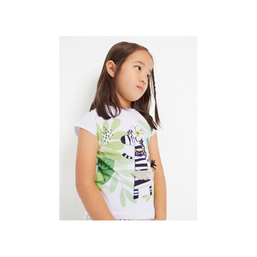 Mayoral T-Shirt 3069 Biały ze sklepu MODIVO w kategorii Bluzki dziewczęce - zdjęcie 168599145