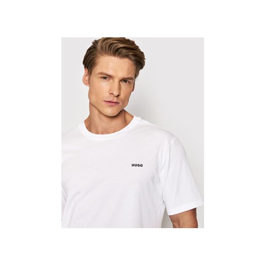 Hugo T-Shirt Dero222 50466158 Biały Regular Fit ze sklepu MODIVO w kategorii T-shirty męskie - zdjęcie 168599288