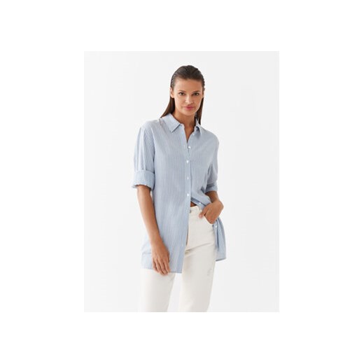 Guess Koszula W3YH83 WFLH0 Niebieski Oversize ze sklepu MODIVO w kategorii Koszule damskie - zdjęcie 168599346