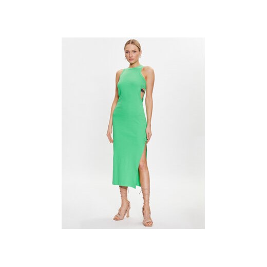 MSGM Sukienka letnia 3441MDA61 237120 Zielony Slim Fit ze sklepu MODIVO w kategorii Sukienki - zdjęcie 168599566