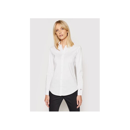 Tommy Hilfiger Koszula Heritage Regular Fit Shirt 1M87647510 Biały Slim Fit ze sklepu MODIVO w kategorii Koszule damskie - zdjęcie 168599878