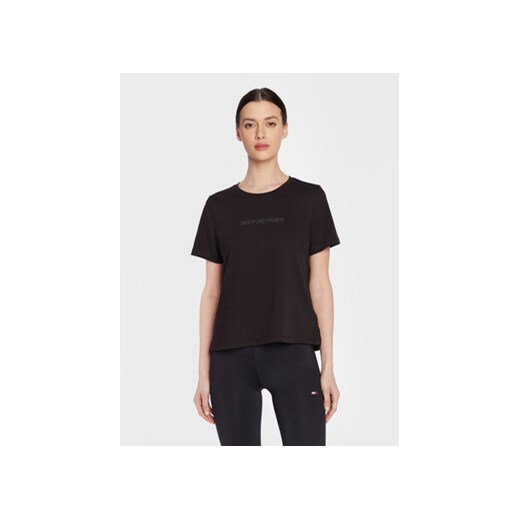 Tommy Hilfiger T-Shirt Performance S10S101481 Czarny Regular Fit ze sklepu MODIVO w kategorii Bluzki damskie - zdjęcie 168599909