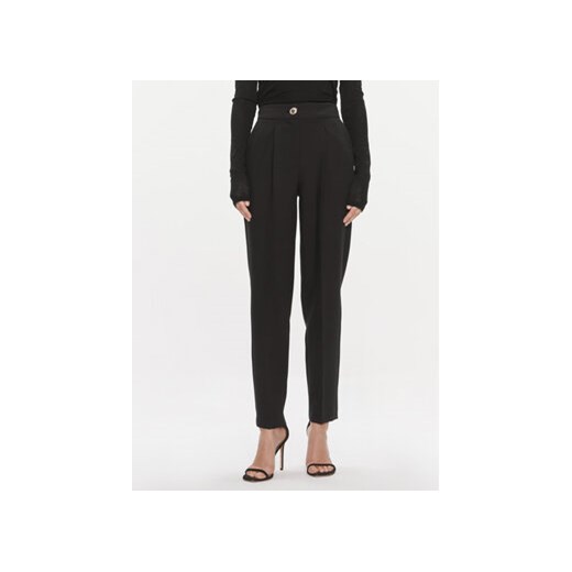 Guess Spodnie materiałowe 4RGB26 7046A Czarny Regular Fit ze sklepu MODIVO w kategorii Spodnie damskie - zdjęcie 168600346