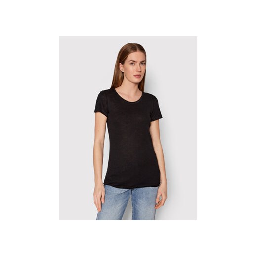 Sisley T-Shirt 3TNHL11A2 Czarny Regular Fit ze sklepu MODIVO w kategorii Bluzki damskie - zdjęcie 168600385