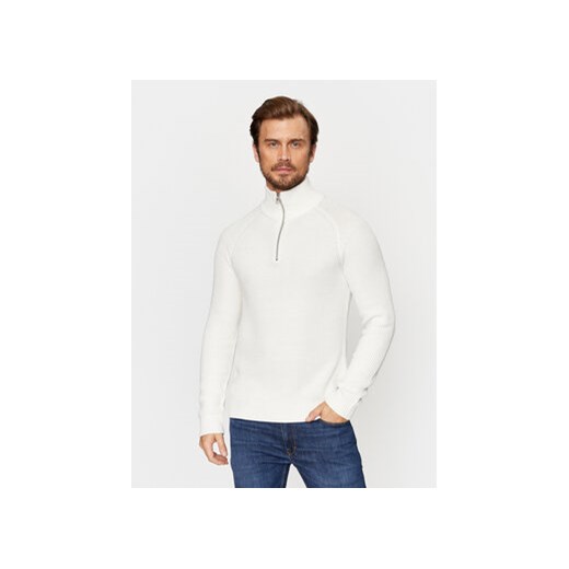 Jack&Jones Sweter 12236308 Biały Regular Fit ze sklepu MODIVO w kategorii Swetry męskie - zdjęcie 168600779