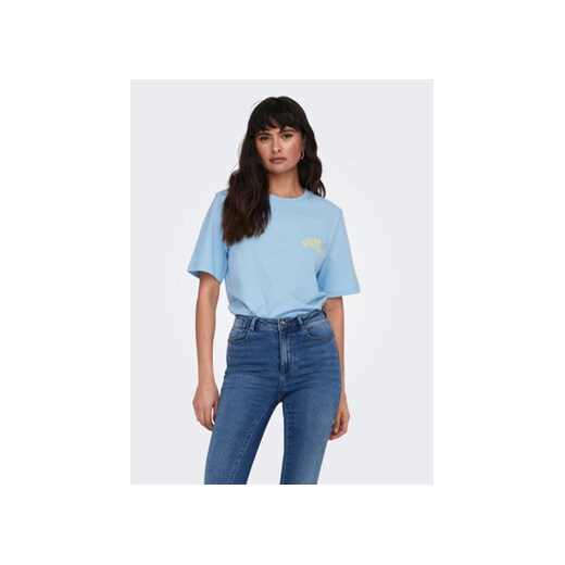 ONLY T-Shirt 15295382 Niebieski Regular Fit ze sklepu MODIVO w kategorii Bluzki damskie - zdjęcie 168601068