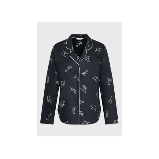 Cyberjammies Koszulka piżamowa Beth 9384 Czarny Regular Fit ze sklepu MODIVO w kategorii Piżamy damskie - zdjęcie 168601365