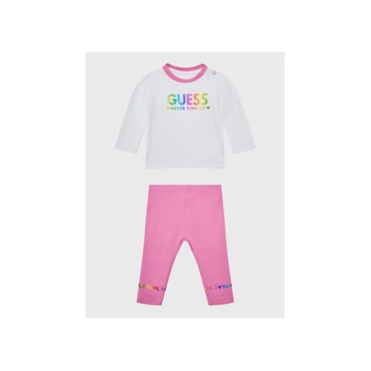 Guess Komplet bluzka i legginsy A3RG06 K6YW1 Kolorowy Regular Fit ze sklepu MODIVO w kategorii Komplety niemowlęce - zdjęcie 168601498