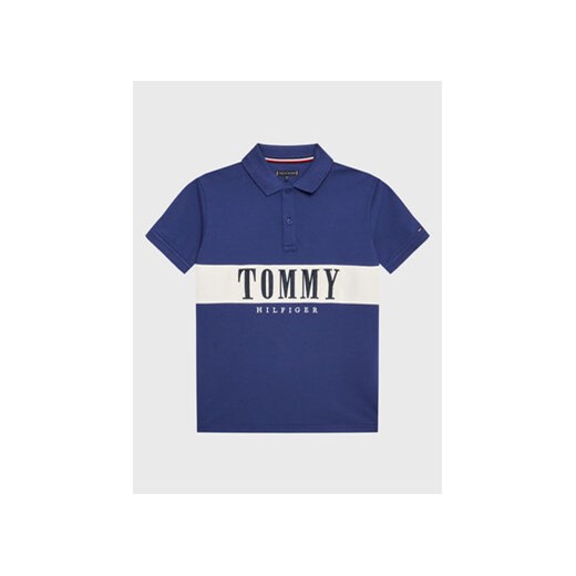 Tommy Hilfiger Polo KB0KB07947 D Granatowy Regular Fit ze sklepu MODIVO w kategorii T-shirty chłopięce - zdjęcie 168601819