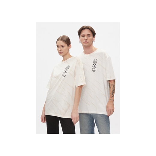 Reebok T-Shirt Classics Block Party T-Shirt HT8182 Biały ze sklepu MODIVO w kategorii Bluzki damskie - zdjęcie 168602116