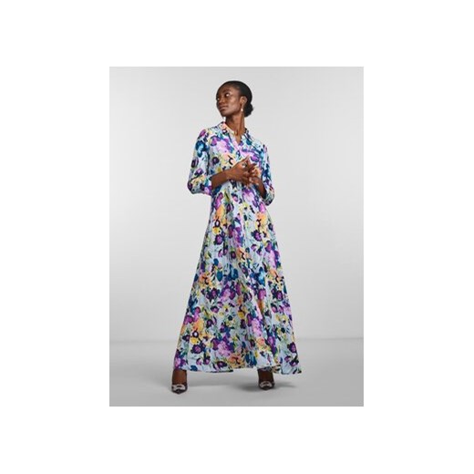 YAS Sukienka koszulowa Savanna 26022663 Niebieski Loose Fit Yas S MODIVO