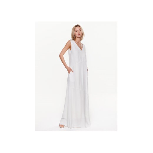 Fabiana Filippi Sukienka letnia ABD273W223 Biały Regular Fit ze sklepu MODIVO w kategorii Sukienki - zdjęcie 168602175