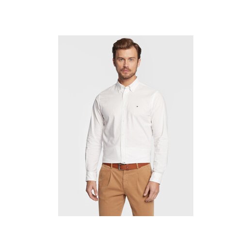 Tommy Hilfiger Koszula Oxford MW0MW25037 Biały Regular Fit ze sklepu MODIVO w kategorii Koszule męskie - zdjęcie 168603157
