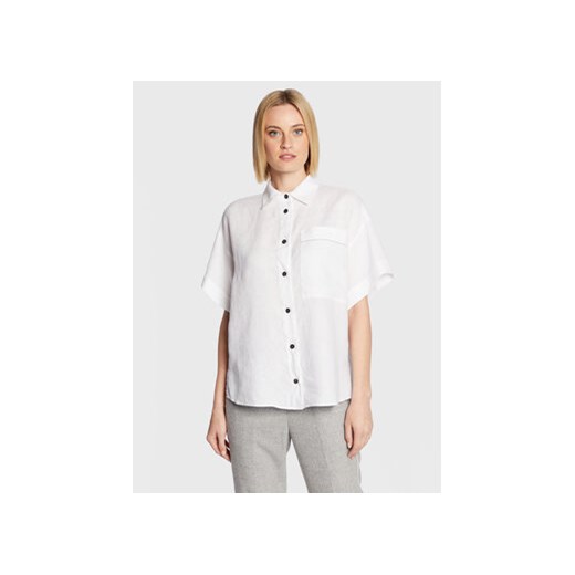 Peserico Koszula S06048T0 Biały Relaxed Fit ze sklepu MODIVO w kategorii Koszule damskie - zdjęcie 168603215