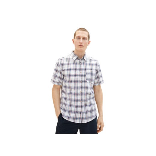 Tom Tailor Koszula 1034902 Biały Regular Fit ze sklepu MODIVO w kategorii Koszule męskie - zdjęcie 168603389