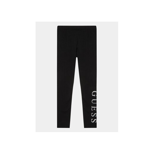 Guess Legginsy J93B11 K82K0 Czarny Slim Fit ze sklepu MODIVO w kategorii Spodnie dziewczęce - zdjęcie 168603985