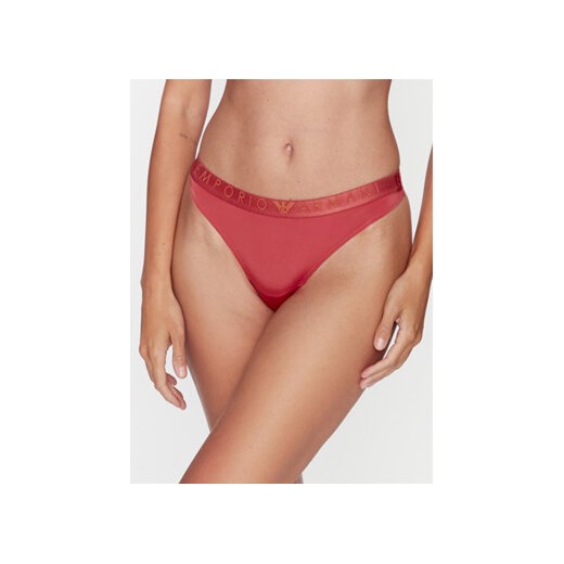 Emporio Armani Underwear Stringi 162468 3F235 03051 Brązowy ze sklepu MODIVO w kategorii Majtki damskie - zdjęcie 168604238