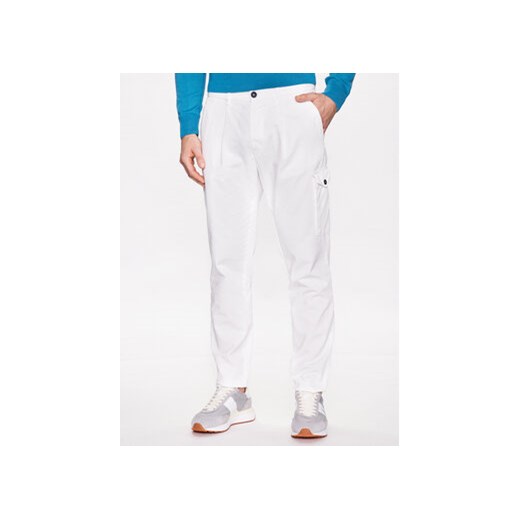 Aeronautica Militare Spodnie materiałowe 231PA1518CT3071 Biały Regular Fit ze sklepu MODIVO w kategorii Spodnie męskie - zdjęcie 168604329
