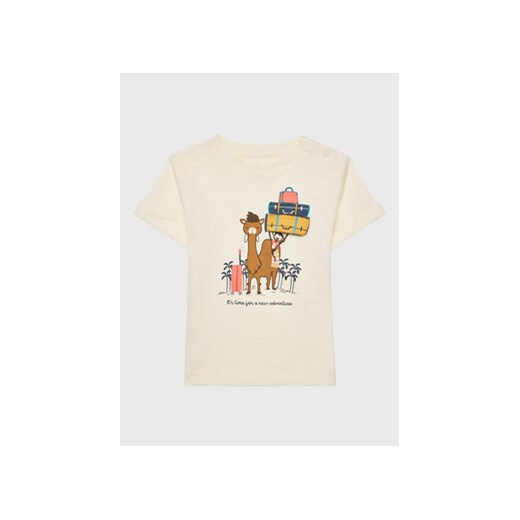Zippy T-Shirt ZBBAP0303 23023 Beżowy Regular Fit ze sklepu MODIVO w kategorii Koszulki niemowlęce - zdjęcie 168605058