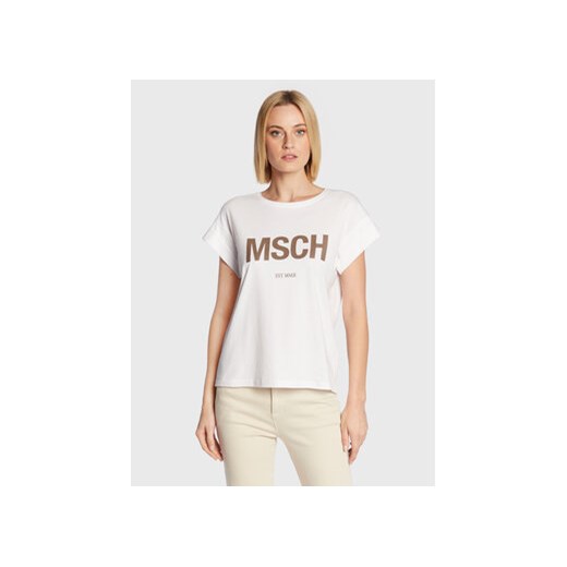 Moss Copenhagen T-Shirt Alva 16708 Biały Boxy Fit ze sklepu MODIVO w kategorii Bluzki damskie - zdjęcie 168605087
