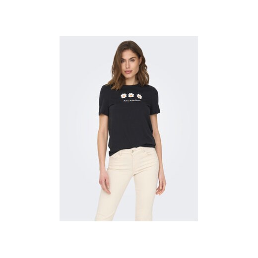 ONLY T-Shirt 15286716 Czarny Regular Fit ze sklepu MODIVO w kategorii Bluzki damskie - zdjęcie 168605139